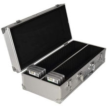 50 Slab Aluminum Box With Handle And Footers Aluminum Slab Cases For 50 Coins